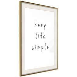 Arkiio Affisch Keep Life Simple [Poster] 30x45 Poster